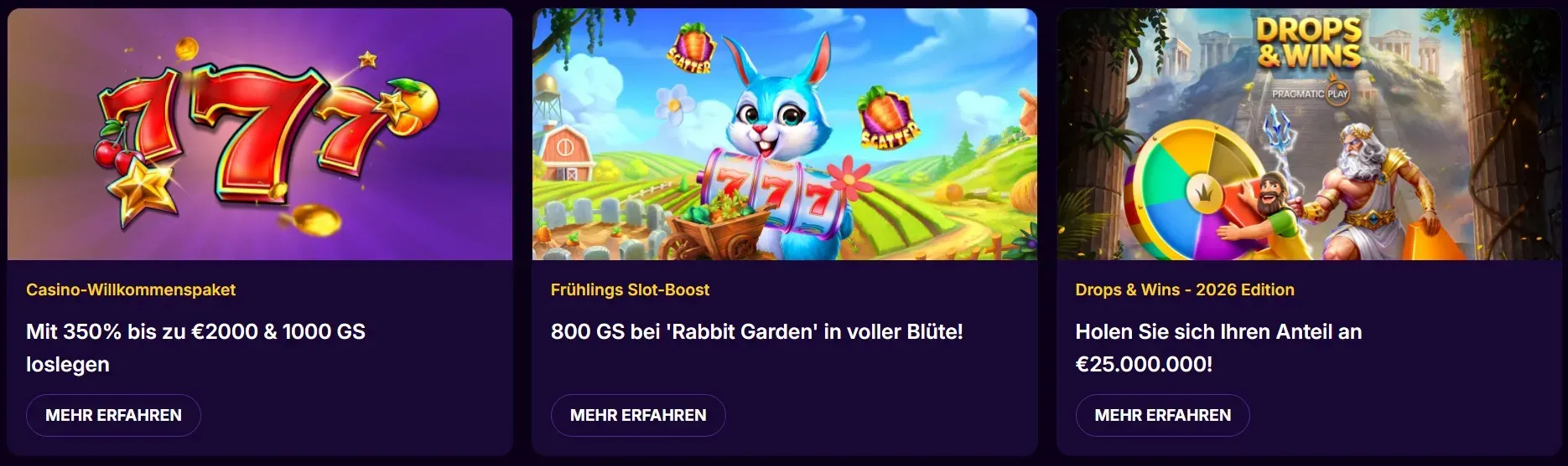 Boni und Aktionen