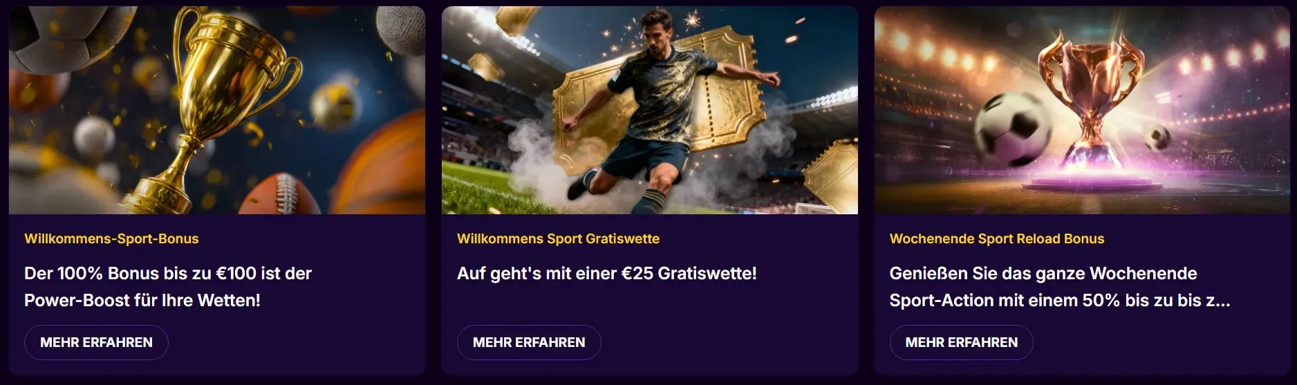 Sport-Willkommensbonus